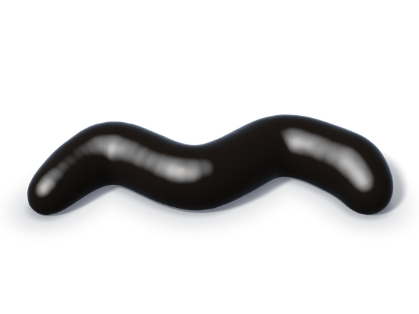 Illustration of black stool