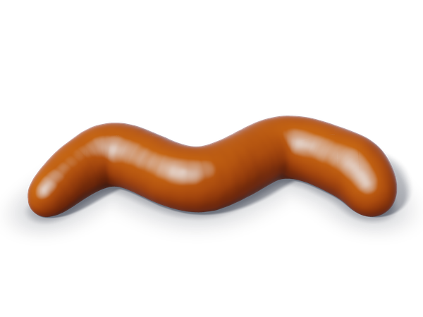 Illustration of orange stool