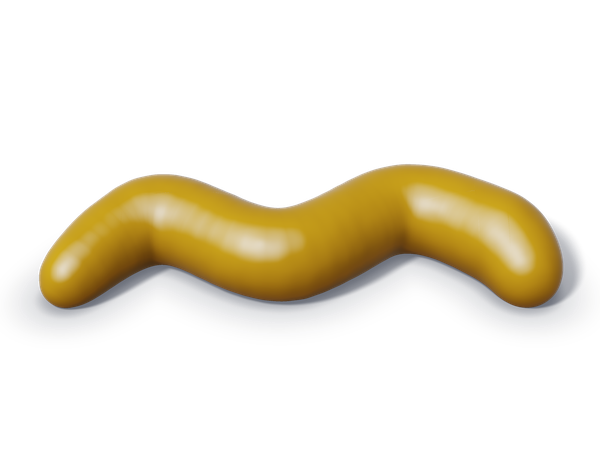 Illustration of yellow stool